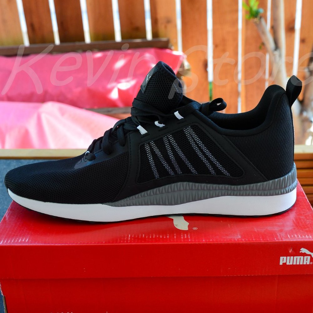 PUMA Mens Pacer Net Cage Trainers Sneakers Running Shoes Black - Picture 13 of 16